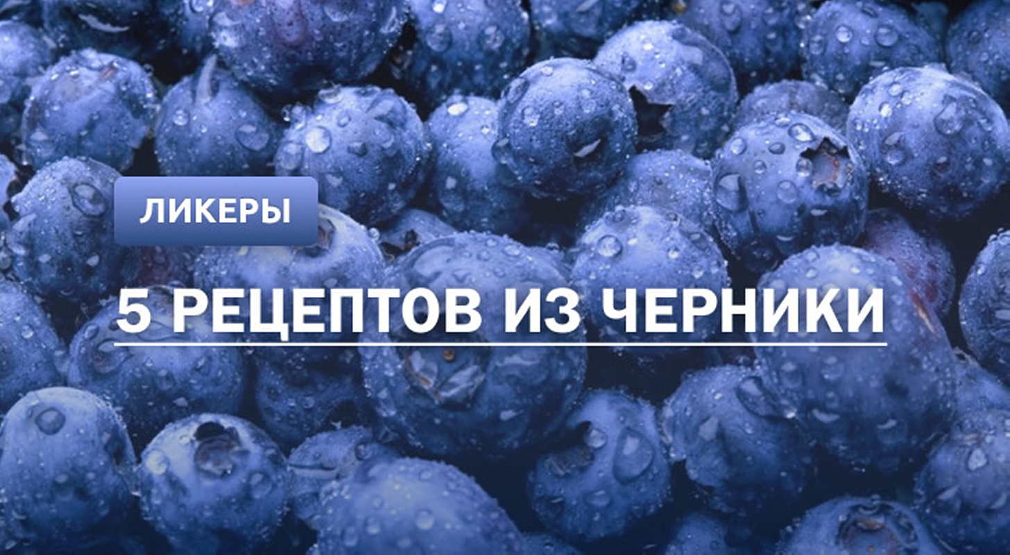 Черничный ликер: 5 рецептов в домашних условиях