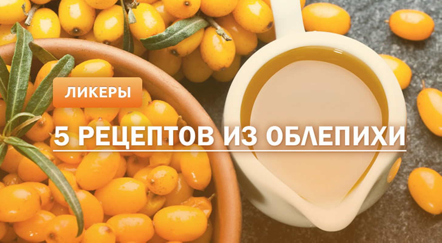 Ликер из облепихи: 5 рецептов в домашних условиях