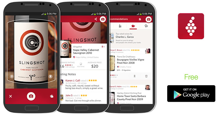 Приложение для ОС Android Vivino Wime Scanner