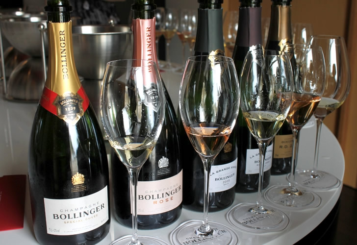 Typer och smak av Bollinger champagne