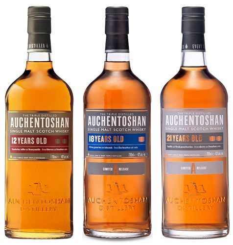 Auchentoshan 12 year Old, 18 year Old и 21 year Old