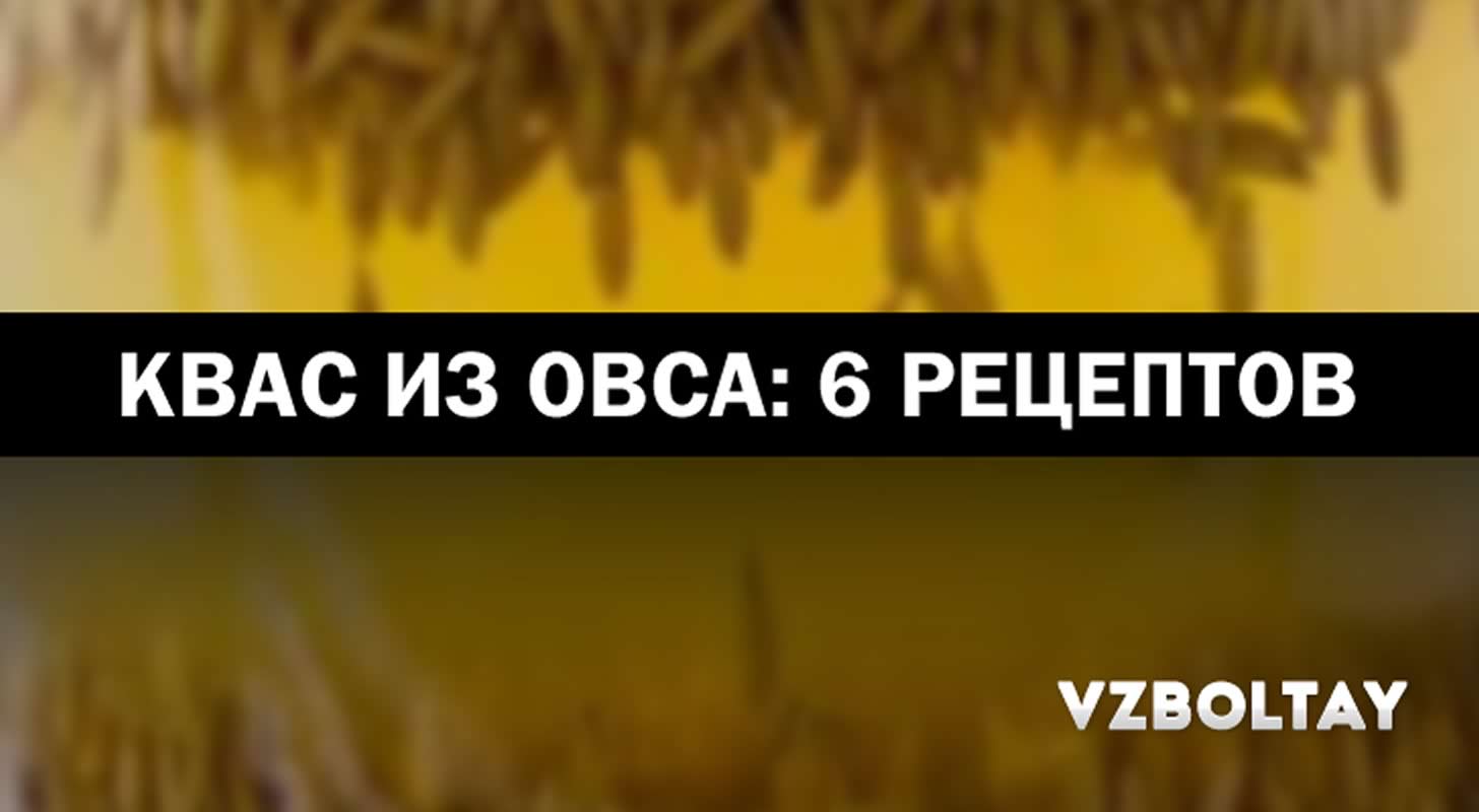 Квас из овса: 6 рецептов в домашних условиях