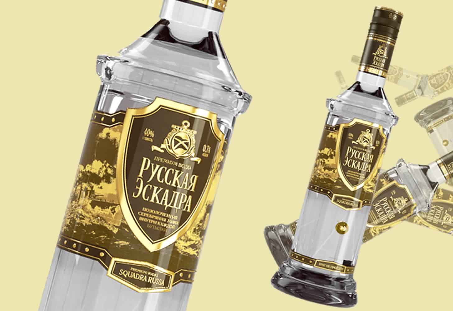 Водка Русская Эскадра: в чем фишка + как отличить подделку