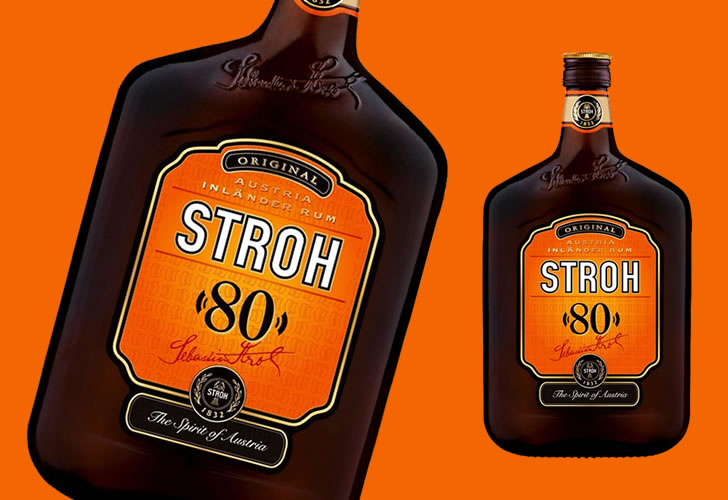 Strohova steklenica ruma